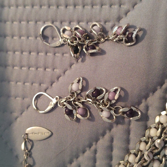 Coldwater Creek Necklace and Earrings Bundle Silver and Gold Tone - Picture 2 of 13